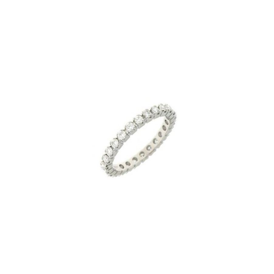 Idee Regalo callegaro1964 | Anello Eternity In Oro Bianco Con Diamanti