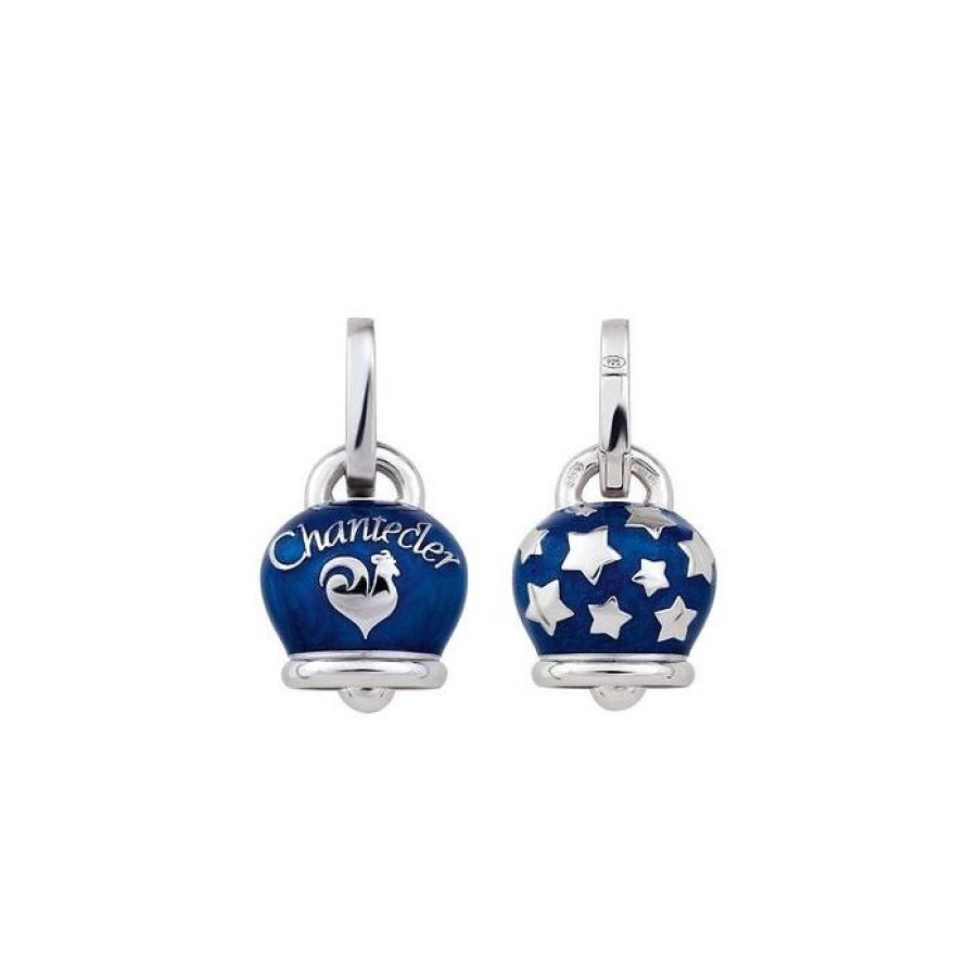 Idee Regalo chantecler | Ciondolo Chantecler Campanella In Argento E Smalto Blu