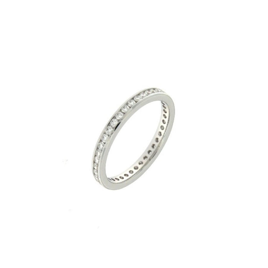 Idee Regalo callegaro1964 | Anello Eternity In Oro Bianco Con Diamanti