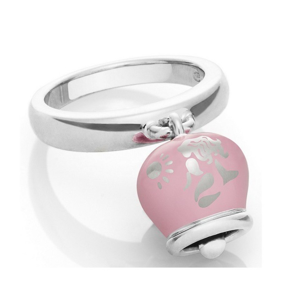 Idee Regalo chantecler | Anello Campanella In Argento E Smalto Rosa