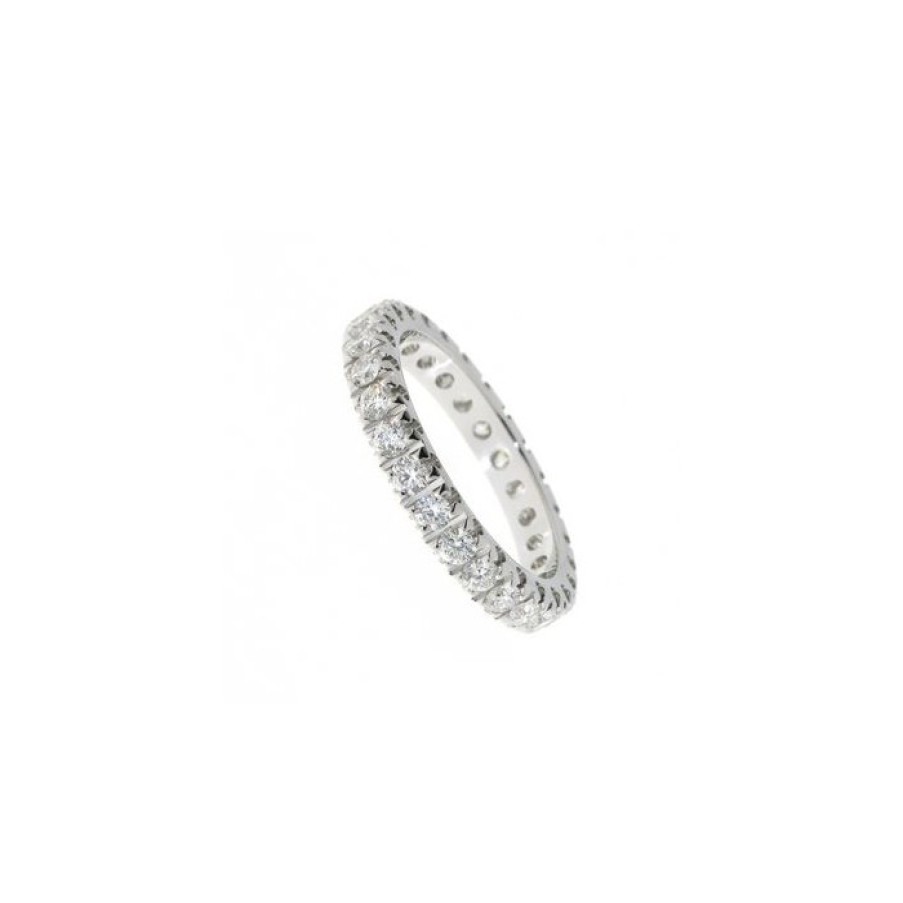 Idee Regalo callegaro1964 | Anello Eternity In Oro Bianco Con Diamanti