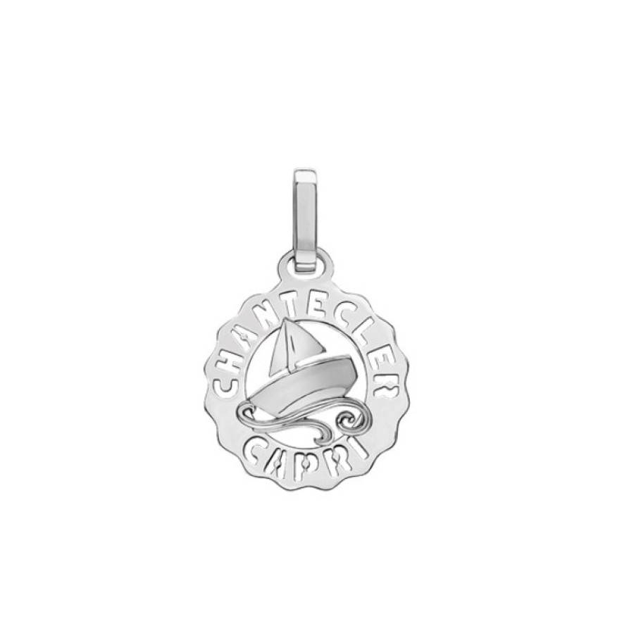 Idee Regalo chantecler | Ciondolo Et Voila Logo Mini Barchetta Chantecler Argento