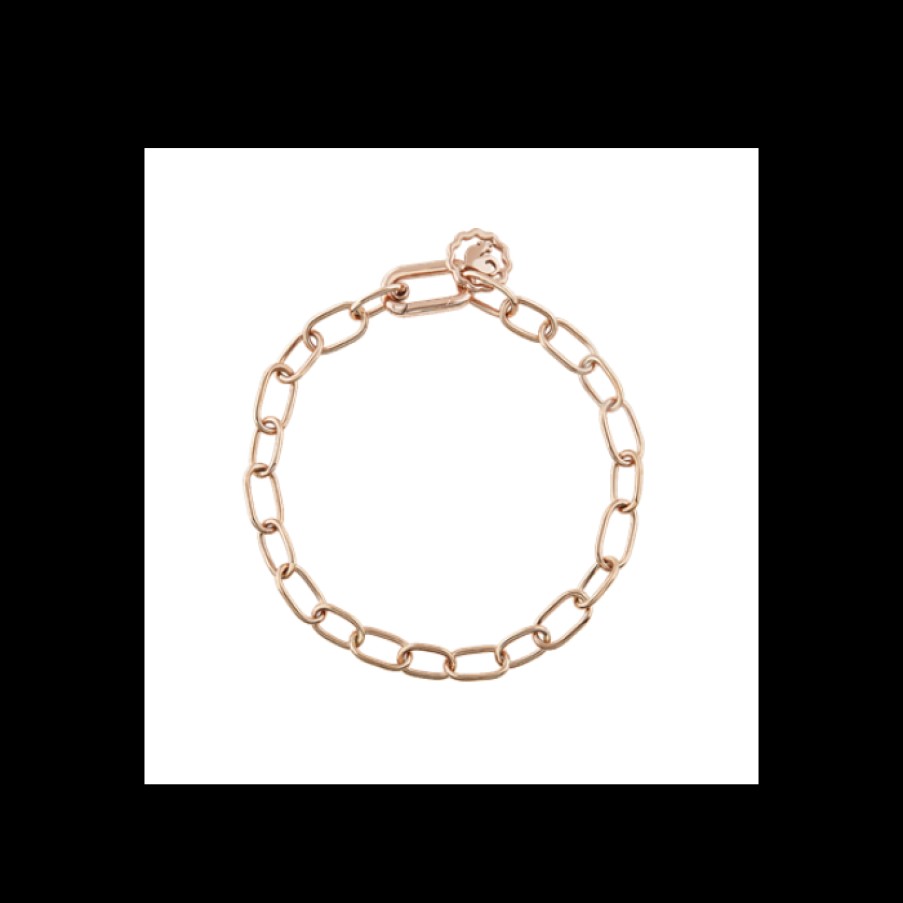 Idee Regalo chantecler | Bracciale Chantecler Maglie Ovali Oro Rosa 9Kt