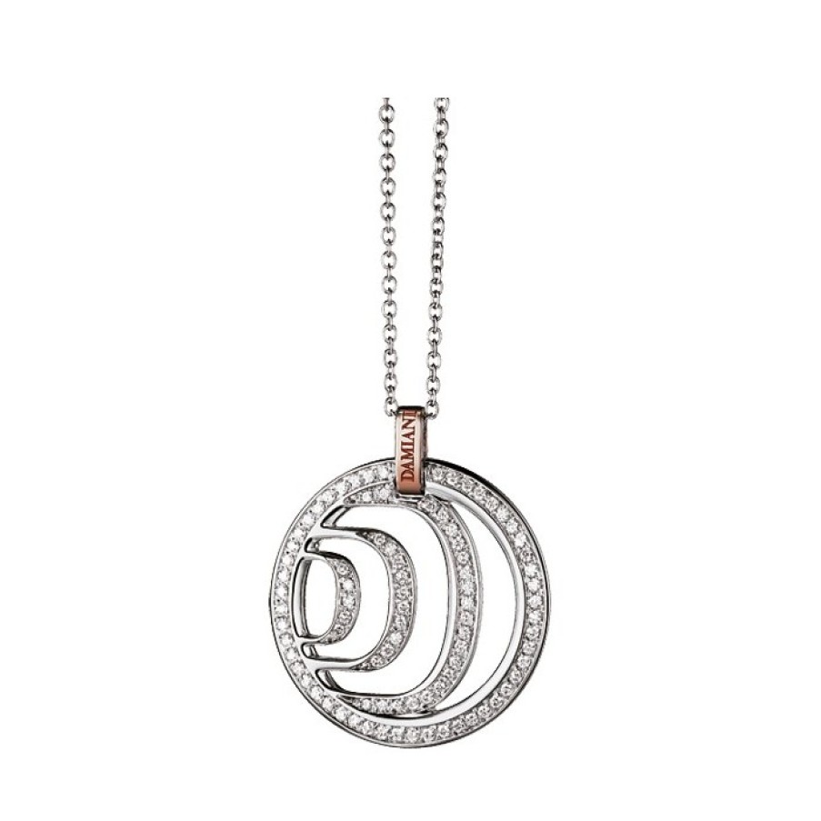 Idee Regalo damiani | Collana Damiani Damianissima In Oro Rosa E Bianco Con Diamanti