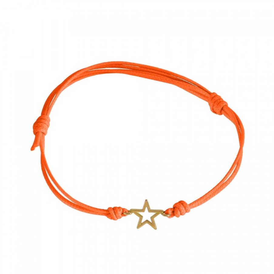 Bracciali marco-gerbella | Bracciale Cordino Con Stella A Filo