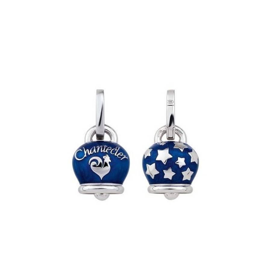 Idee Regalo chantecler | Ciondolo Chantecler Campanella Micro In Argento E Smalto Blu