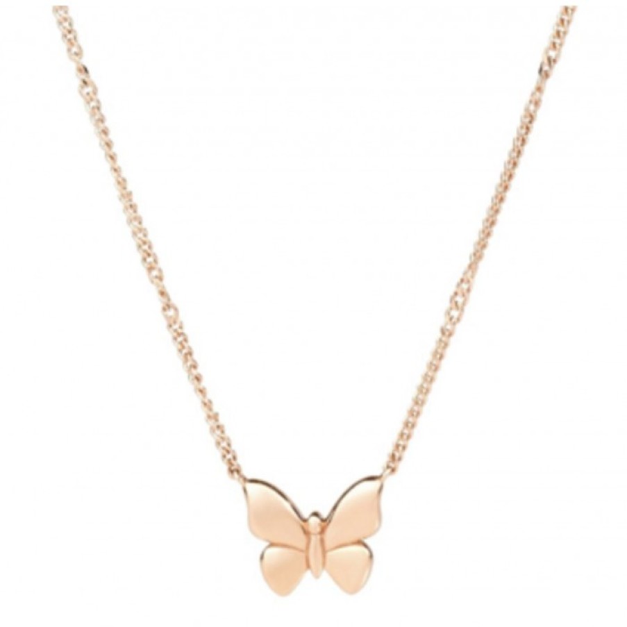 Idee Regalo dodo | Collana Farfalla In Oro Rosa