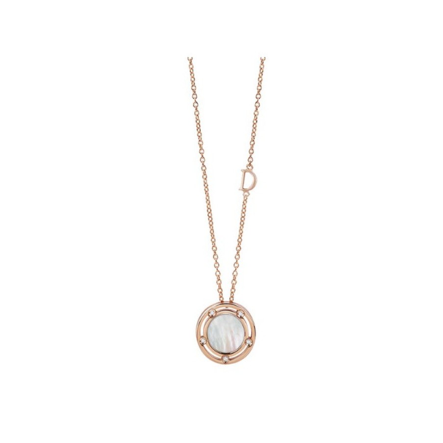 Idee Regalo damiani | Collana Damiani D.Side Oro Rosa Madreperla E Diamanti