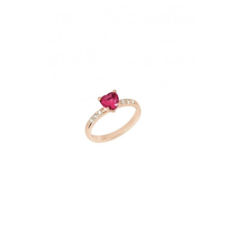 Idee Regalo dodo | Anello Cuore 100% Amore Con Diamanti