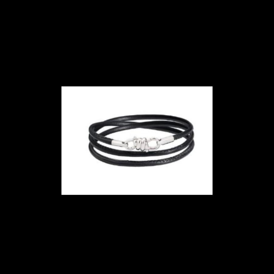 Idee Regalo dodo | Bracciale Nodo Argento Nero