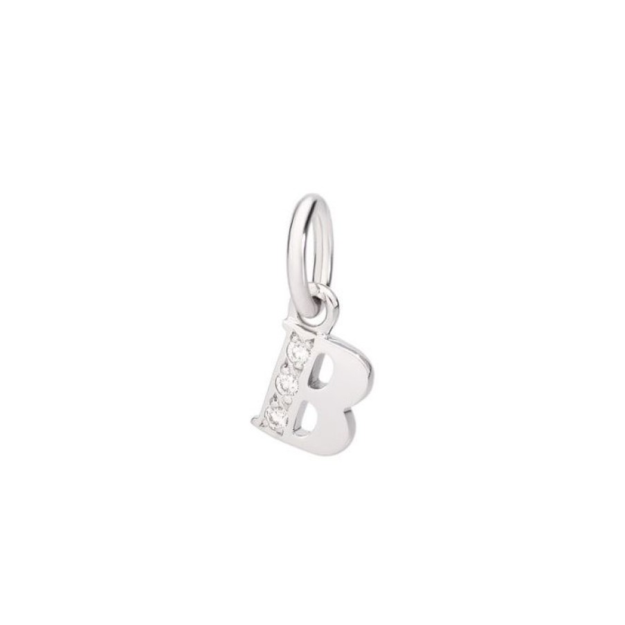 Idee Regalo dodo | Lettera In Oro Bianco 18Ct E Diamanti