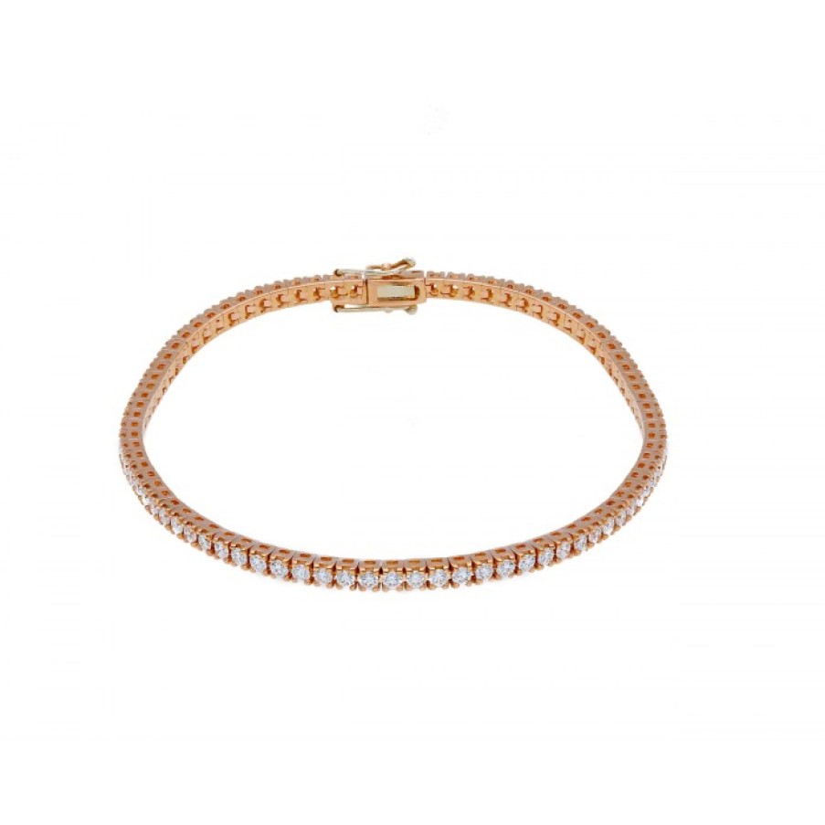 Idee Regalo callegaro1964 | Bracciale Tennis Oro Rosa E Diamanti