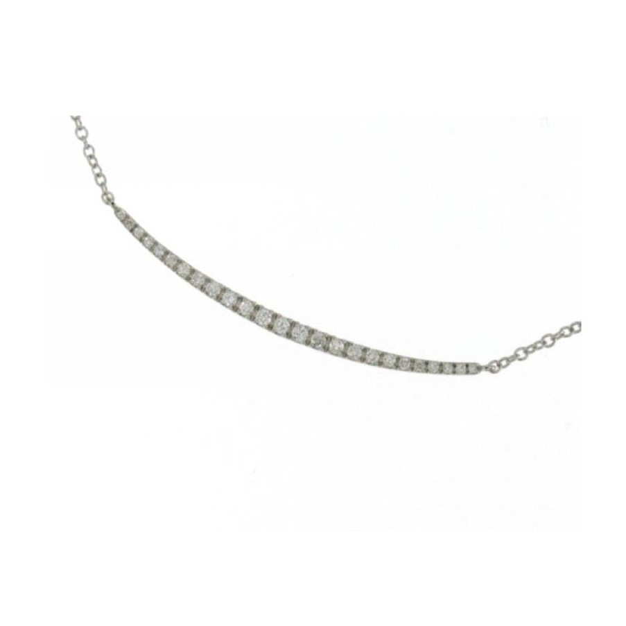 Collane callegaro1964 | Collana "Smile" In Oro Bianco Con Diamanti