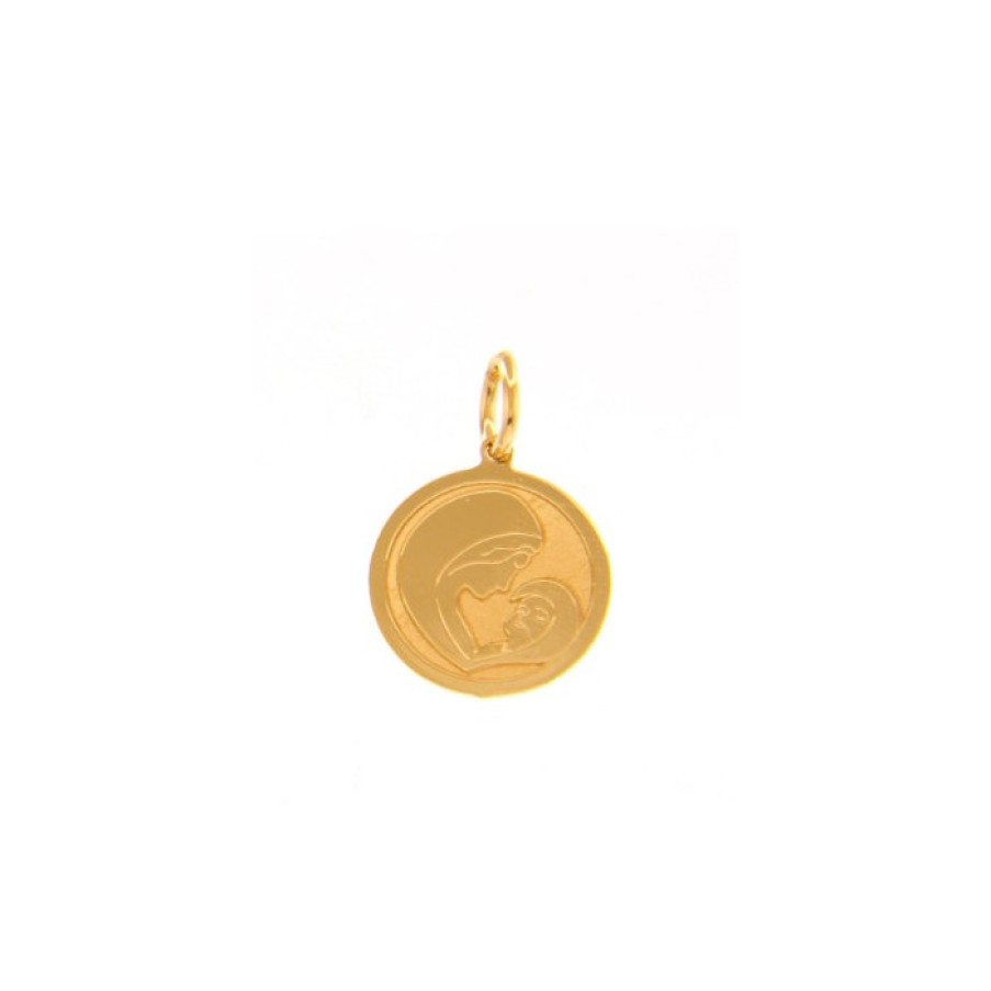 Idee Regalo callegaro1964 | Medaglia Madonnacon Bambino Oro Giallo 18Kt