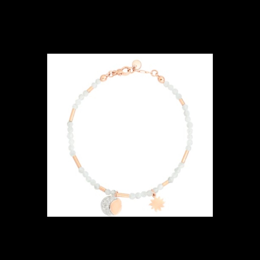 Bracciali dodo | Bracciale Moon & Sun Con Diamanti Bianchi