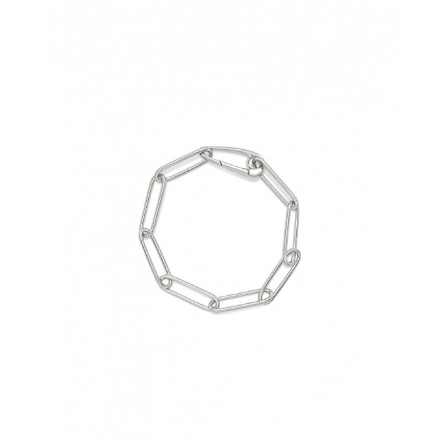 Bracciali chantecler | Bracciale Maglie Ovali In Argento