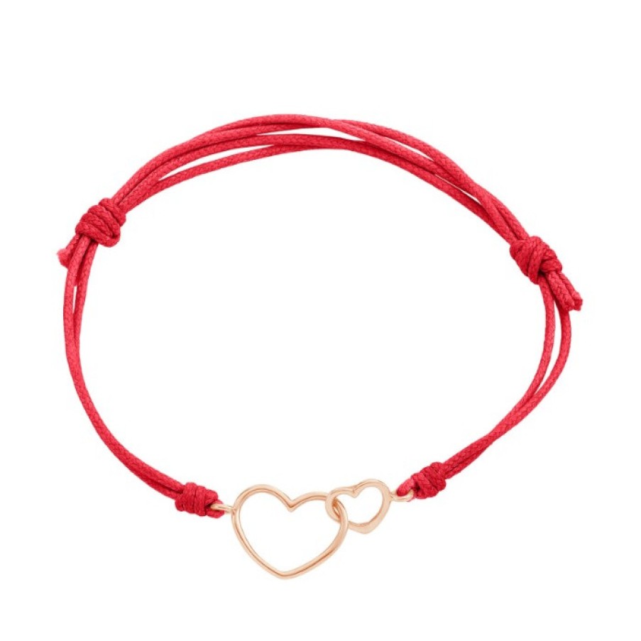 Idee Regalo marco-gerbella | Bracciale Cordino Con Cuori Intrecciati Marco Gerbella