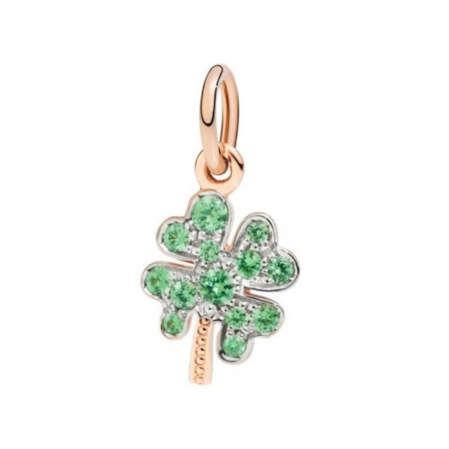 Idee Regalo dodo | Quadrifoglio Oro Rosa E Tsavorite