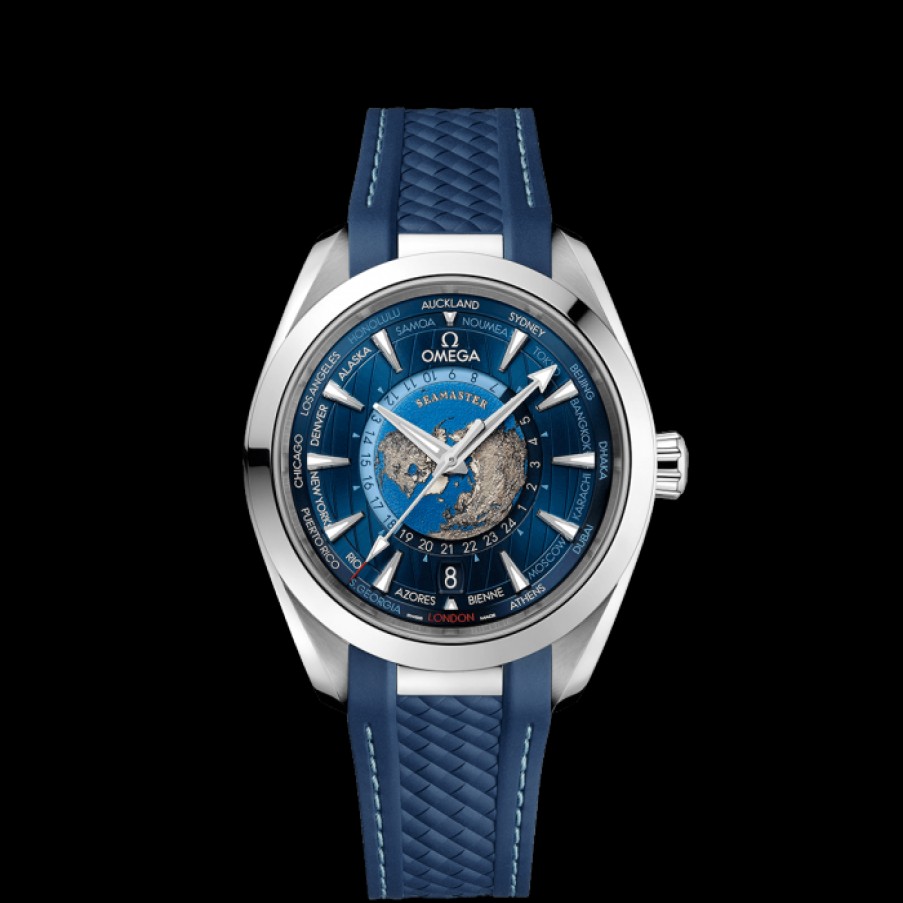 Idee Regalo omega | Seamaster Aqua Terra 150M Omega Co‑Axial Master Chronometer Gmt Worldtimer 43 Mm