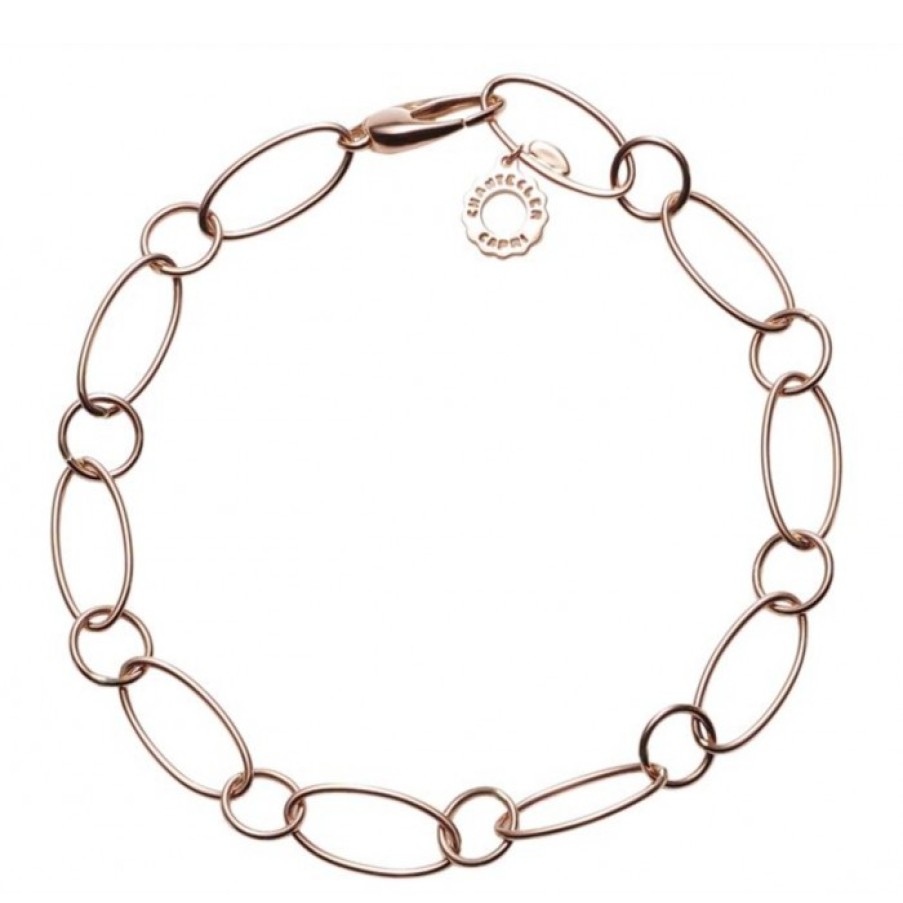 Idee Regalo chantecler | Bracciale In Oro Rosa, Maglie Ovali E Tonde