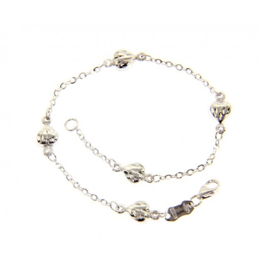 Idee Regalo callegaro1964 | Bracciale Cuori Oro Bianco