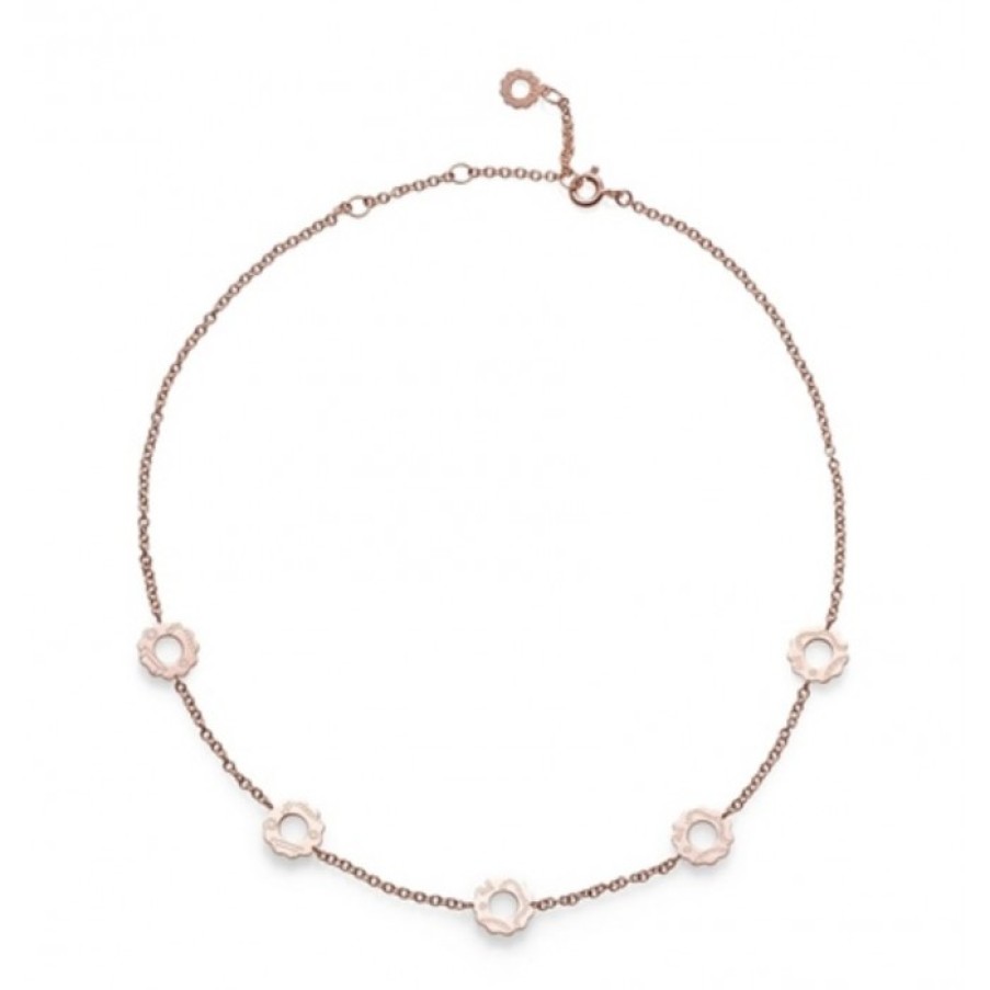 Idee Regalo chantecler | Collana Con Simboli Suamem In Oro Rosa 9Kt