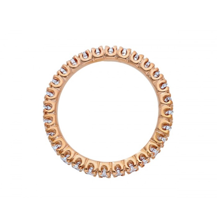 Idee Regalo callegaro1964 | Anello Eternity In Oro Rosa Con Diamanti Bianchi