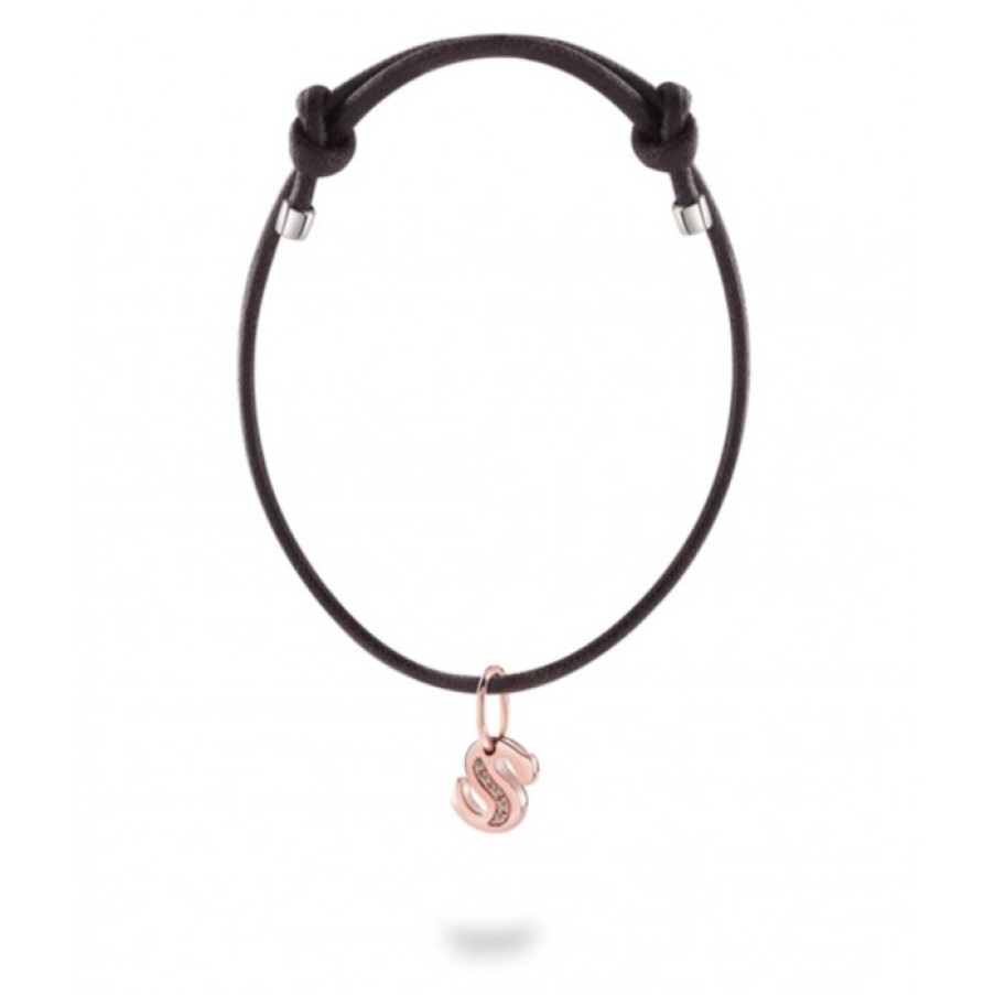 Idee Regalo damiani | Bracciale Con Charm Lettera S E Diamanti