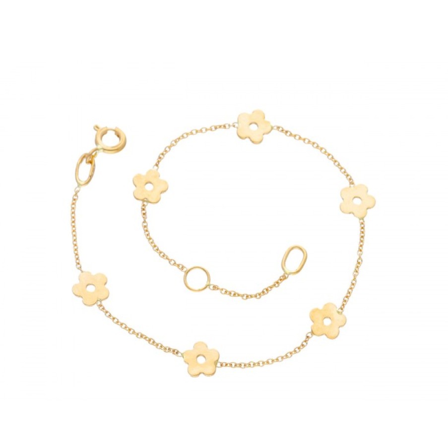 Idee Regalo callegaro1964 | Bracciale Fiori Oro Giallo