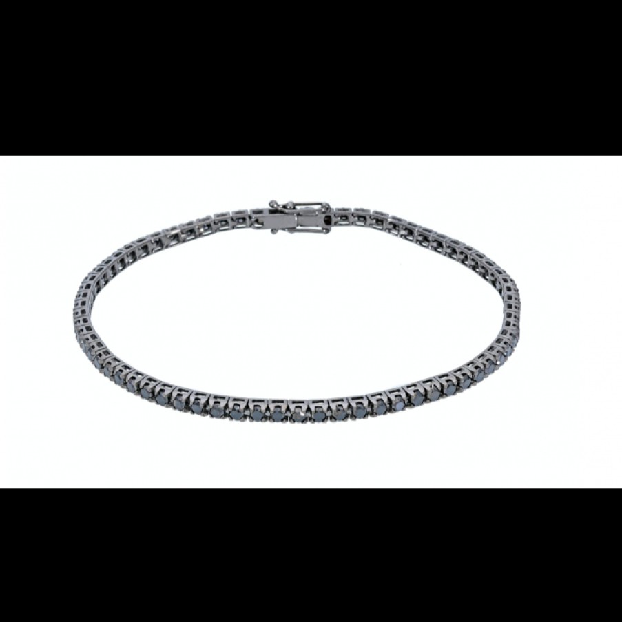 Idee Regalo callegaro1964 | Bracciale Tennis Con Diamanti Neri