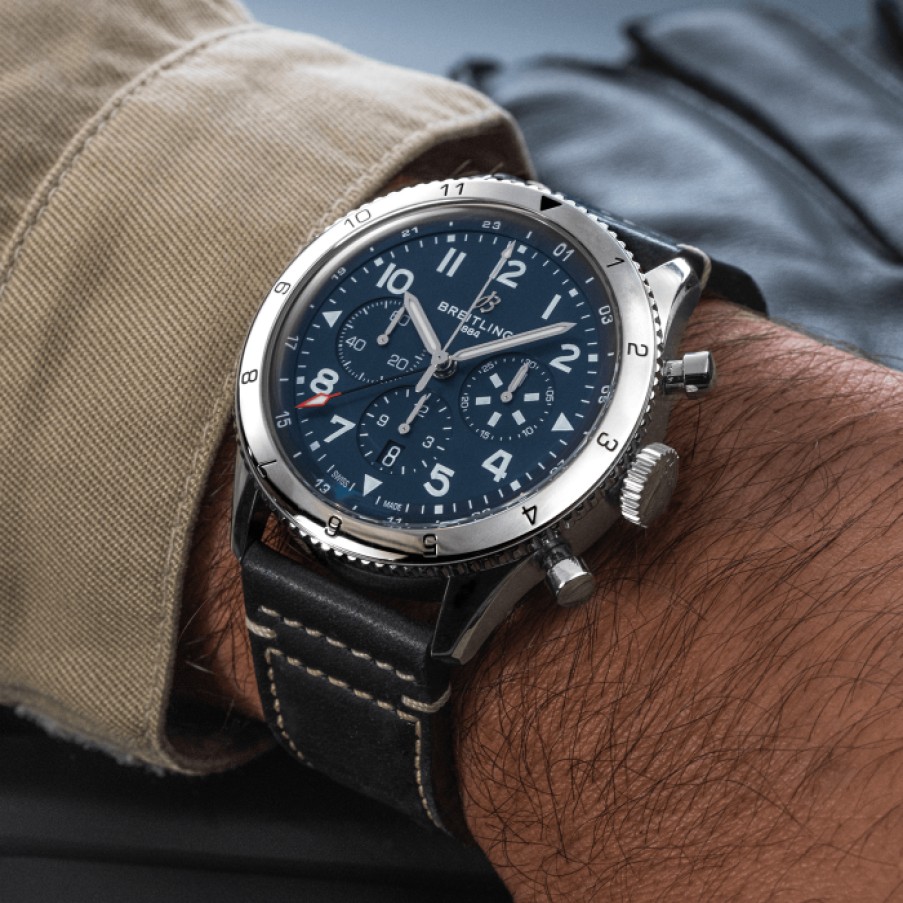 Idee Regalo breitling | Super Avi B04 Chronograph Gmt 46 Tribute To Vought F4U Corsair